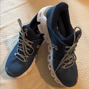 On Running Men's Navy and White Cloudtec Running Shoes